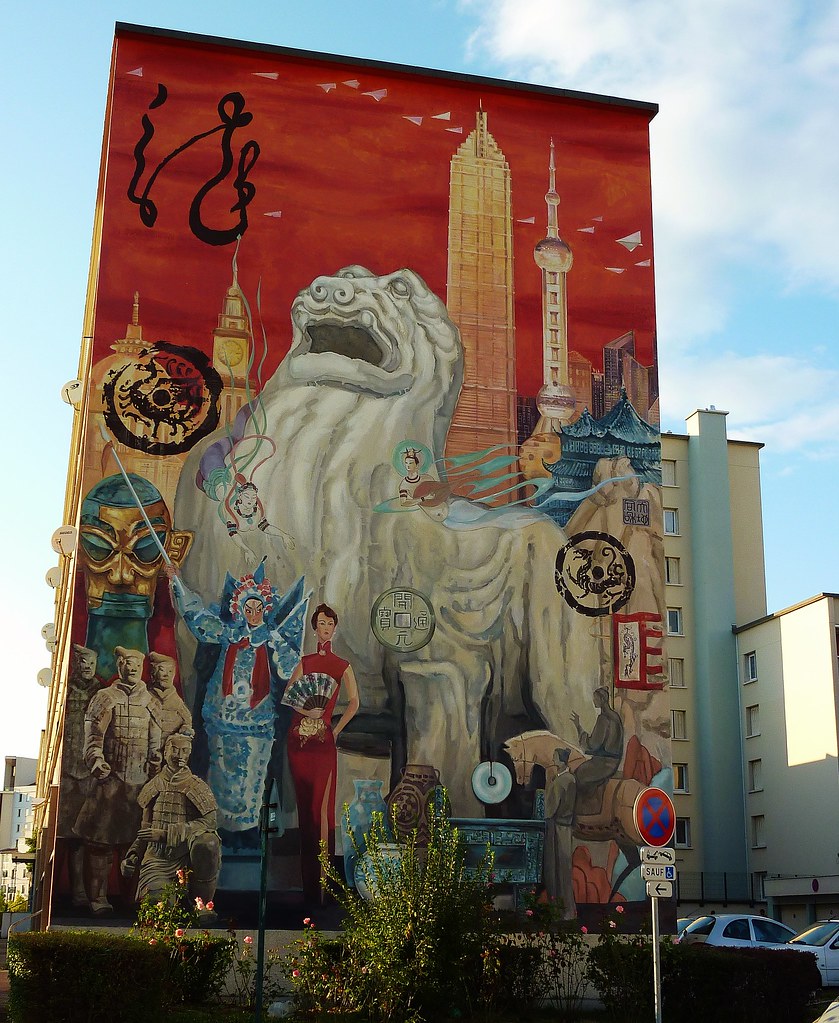 Une fresque du Musée urbain Tony Garnier, Lyon 8e · Photo diffusée sur Flickr